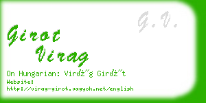 girot virag business card